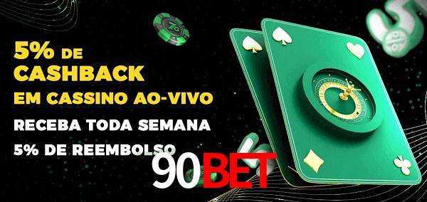Promoções do cassino ao Vivo 90BET